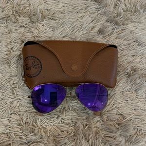 Rayban Dark purple aviators small size